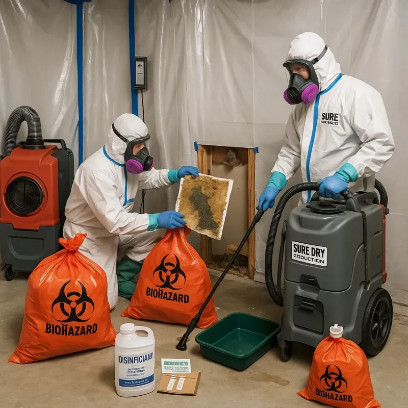Contaminated Water Handling Protocols process in Logan Elm Village, OH
